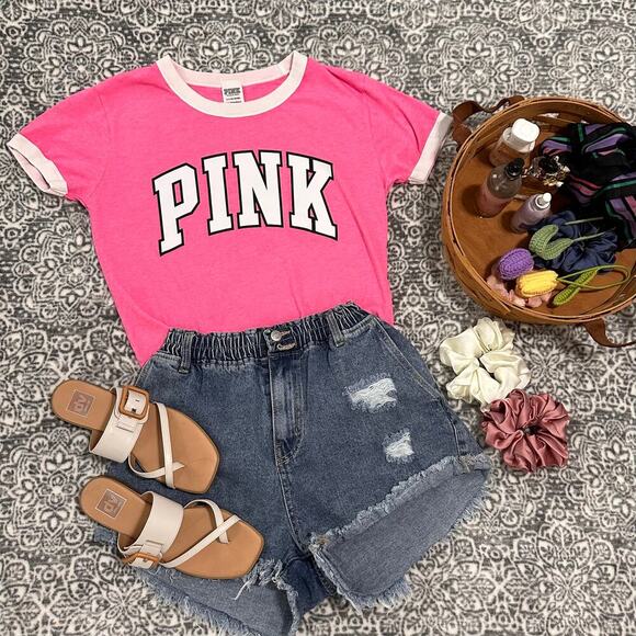 Victorias Secret "PINK" Short Sleeve T-Shirt Size S - Picture 6 of 6